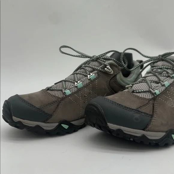 Oboz Sapphire Low B-Dry Waterproof Hiking Shoes Charcoal Beach Glass Size 7.0 - Picture 9 of 16